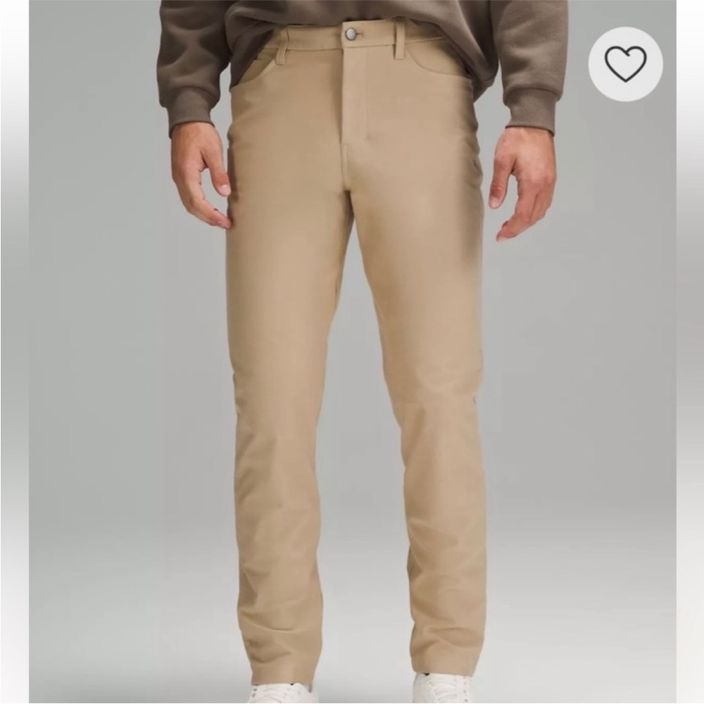 Mens Lululemon ABC Beige Cream Classic Fit 30 x 31 Pants work office career